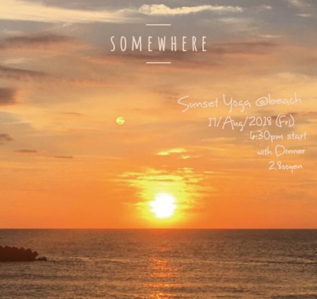 ＠beach Sunset Yoga with Dinner