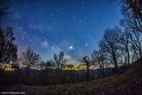 山城跡の星空！永平寺町の城山(波多野城跡) で星を見てきました！【ふくい星空写真館】