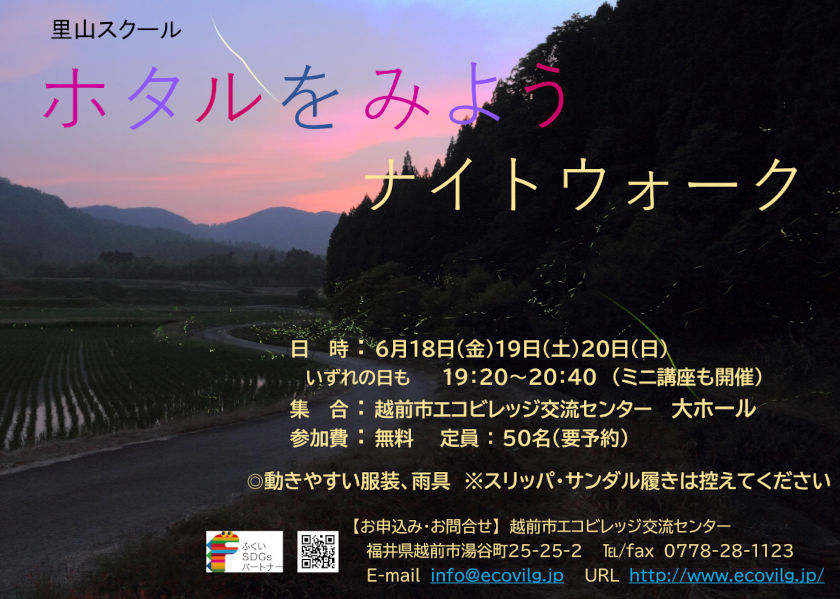 ホタルをみよう!ナイトウォーク