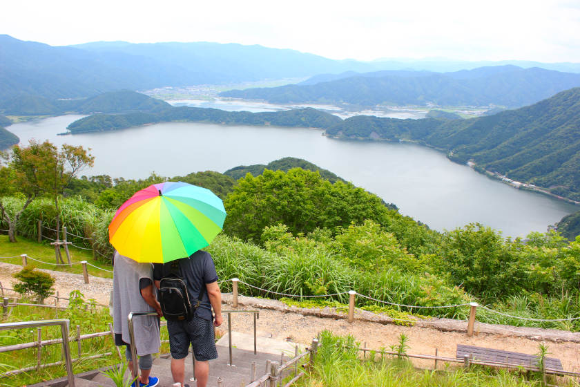 レインボーライン山頂公園を徹底ガイド！ 三方五湖と日本海を望める「天空の楽園」でした♡