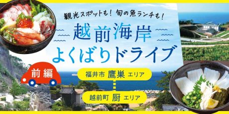 前編 越前海岸へドライブに出かけよう ぴっちぴち越前の旬の魚 浜の活丼 ランチでお腹も満腹 福井市鷹巣 越前町厨エリアコース 福井の旬な街ネタ 情報ポータル 読みもの ふーぽ