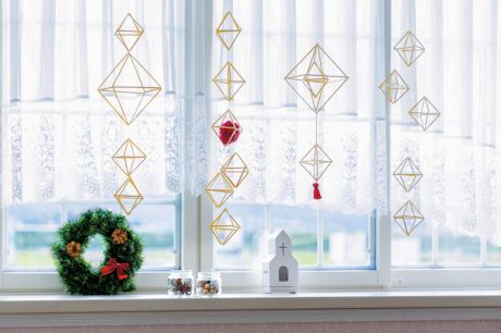 クリスマスを手作りで彩ろう♪北欧の伝統モビール「ヒンメリ」とキャンドルの作り方。