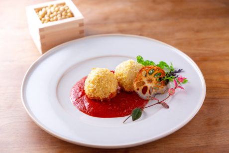 ◎2月のごちそうレシピ◎「お豆のコロッケ 酒粕トマトソース」