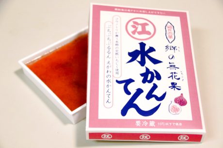 水ようかんの「えがわ」から「無花果（いちじく）水かんてん」が新発売。完熟いちじくを丸ごと使った夏にピッタリの甘味でした♪