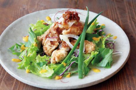 料理人のうちごはんレシピ「車麩の唐揚げ～玉ネギと香味ソース～」をシェフに教えてもらったよ♪