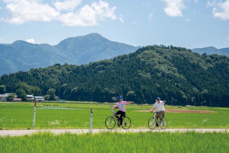 城下町から里地里山まで、大野盆地を自転車でのんびり「ポタリング」しよう♪ お笑い芸人カリマンタンがおすすめコースを巡ってみたよ。