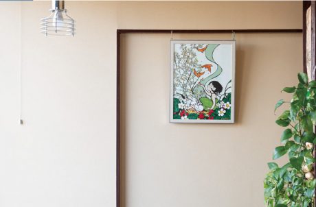 「この人が作るものなら、と誰よりも信じて依頼した。」鯖江市のリストランテGATTA NERAにある“山橋さやか 切り絵「いちごとかすみ草」”【福井の或る場所のアート】