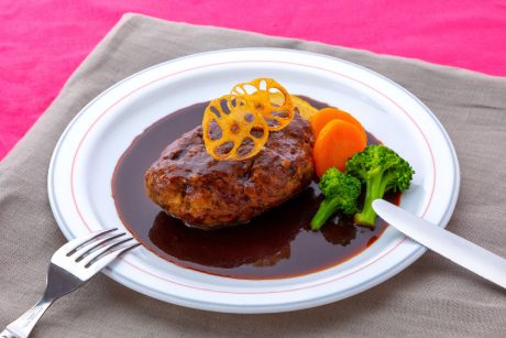 ◎1月のごちそうレシピ◎「蓮根ハンバーグの味噌ソース」