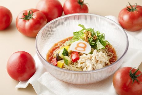 ★受付終了★【プレゼントあり】2023年夏の8番らーめん「トマト冷めん」はまるで色鮮やかな冷製パスタ！ 「小松とまと」の風味が美味しすぎて1滴残らず飲み干した！