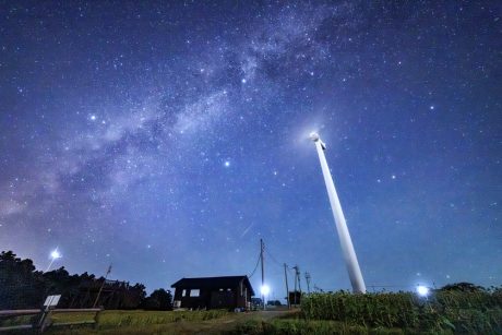 風車と星空！ あわら市のあわら夢ぐるま公園で星を見てきました！ 【ふくい星空写真館】