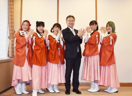 福井の伝統工芸アイドル「さくらいと」が県知事とトーク！ 4/28(日)サンドーム福井コンサートに向け、意気込み十分だったよ！