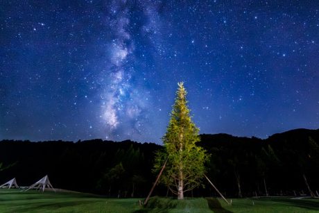 星空テラスで天の川！ 池田町の道のオアシス フォーシーズンテラスで星を見てきました！！【ふくい星空写真館】