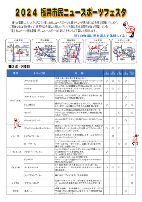 2024福井市民ニュースポーツフェスタ サブ画像