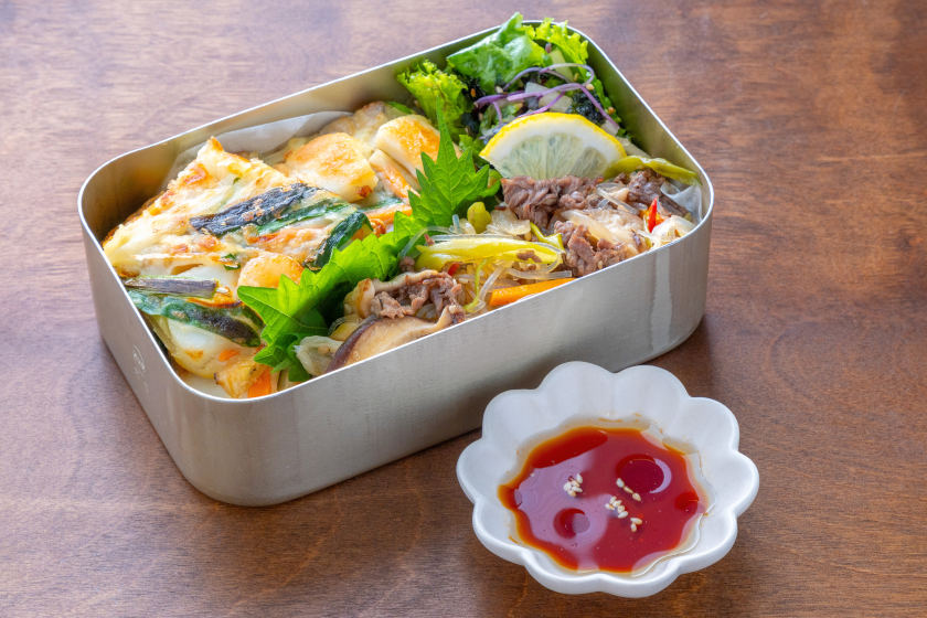 ◎12月のおべんとうレシピ◎「韓国チヂミ弁当」