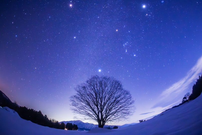 冬の星空保護区で星空撮影会！！雪原の広がる大野市の南六呂師エリアで星を見てきました！【ふくい星空写真館】