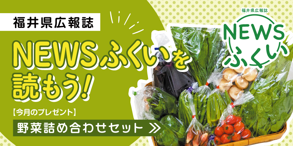 毎月第4日曜日発刊の福井県広報誌『NEWSふくい』を読もう♪ 2025年4月号は「野菜詰め合わせセット」をプレゼント！