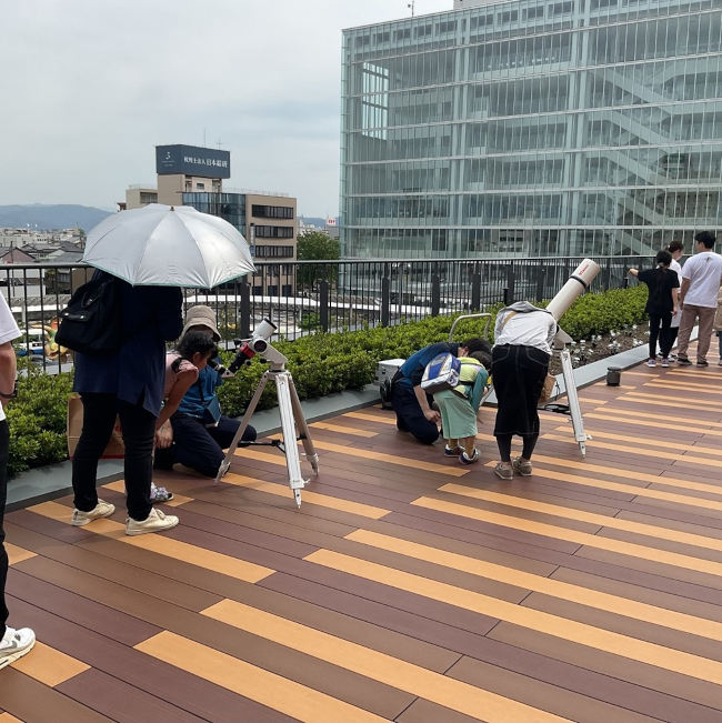 昼間の天体観望会