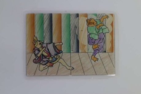 くどう博士の手づくり科学おもちゃ教室「水中で消える妖怪の絵」