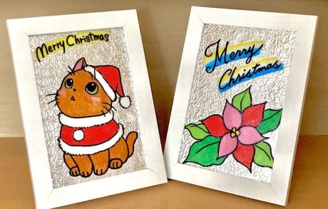 クリスマスワークショップ「クリアチョークアート」