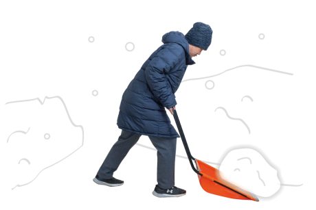 北陸の雪かきにはコツがある! 大学教授直伝、腰や膝を痛めない体の使い方