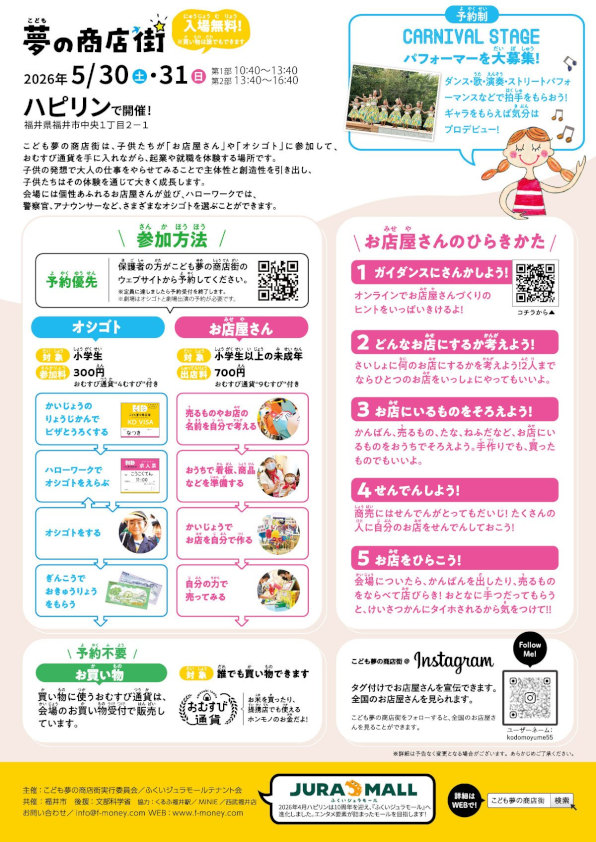 ハピリン10周年記念事業「こども夢の商店街」 サブ画像