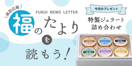 毎月第4日曜日発刊の福井県広報誌『福のたより』を読もう♪ 2026年7月号は「特製ジェラート詰め合わせ（6個）」をプレゼント！