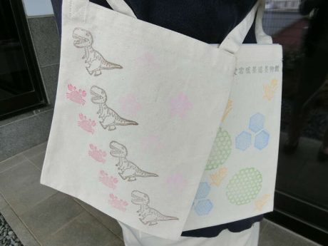 スタンプでサコッシュ作り