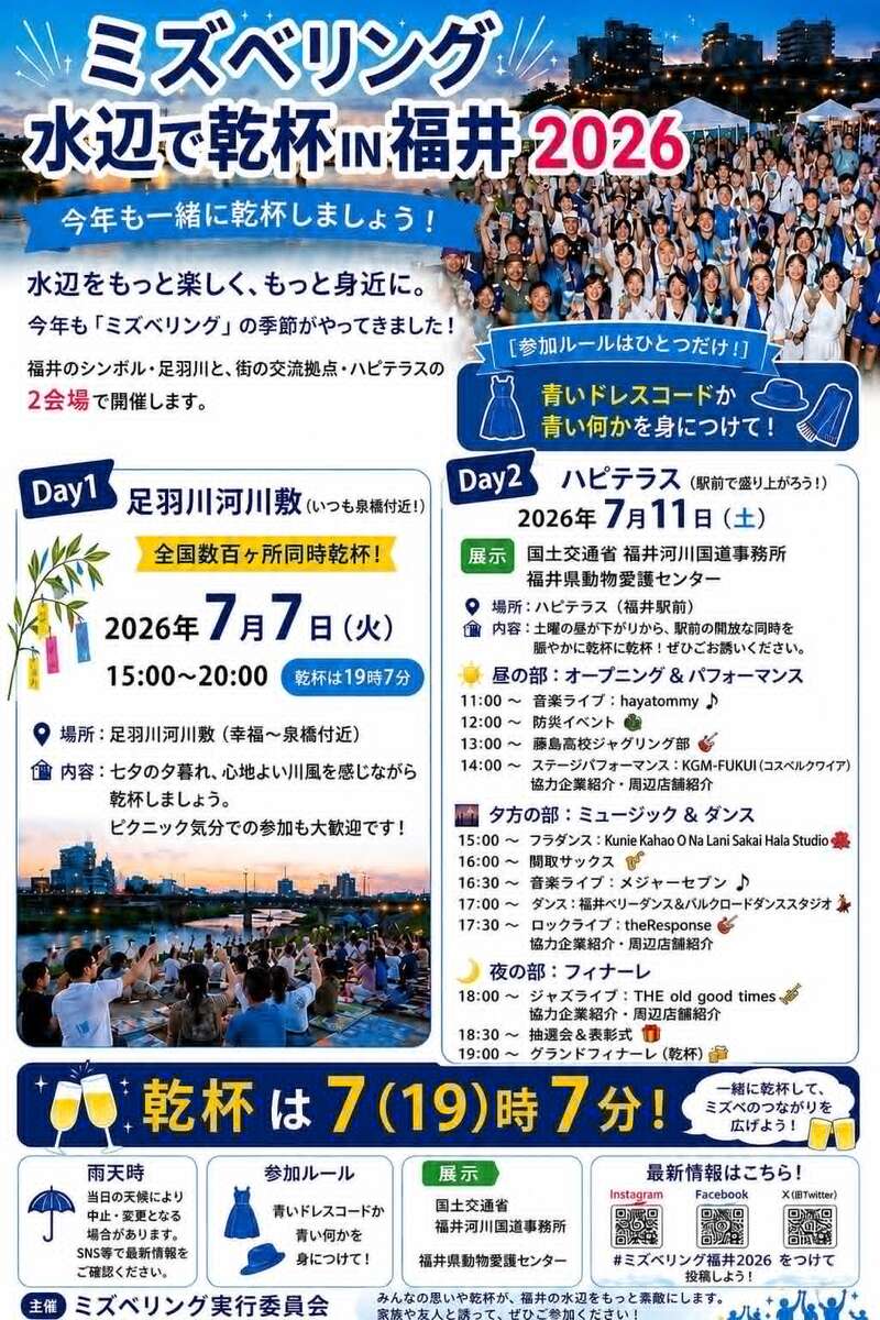 ミズベリングIN福井水辺で乾杯　2026 メイン画像