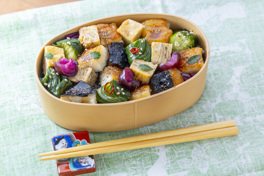 【弁当レシピ】コスパ最強で大満足！ 豆腐とはんぺんで鰻風に仕上げる「ほぼひつまぶし弁当」