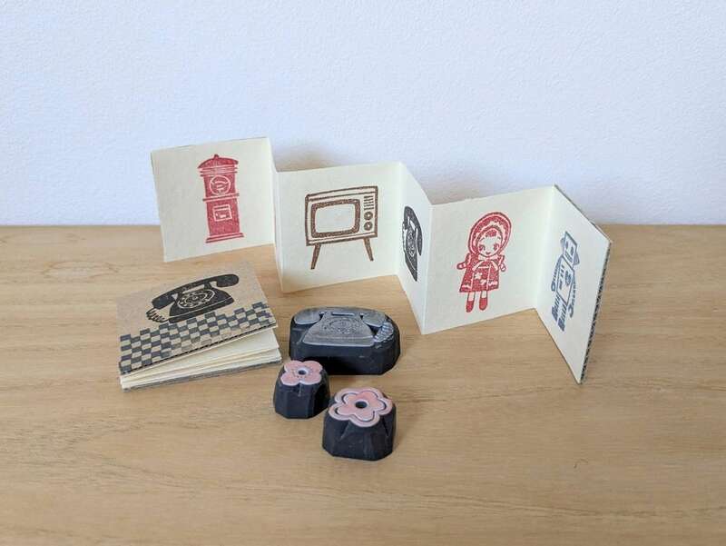 　特別展関連イベント「kanaさんのスタンプアート工房　ミニ折り本をつくろう」 メイン画像