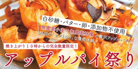 【11/22(日)～23(月・祝)開催！】野尻ケイク秋のアップルパイ祭り